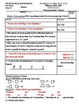 Bài thi khảo sát đầu năm Toán, Tiếng việt lớp 3 - Năm học 2013-2014 - Trường Tiểu học Lê Hồng Phong